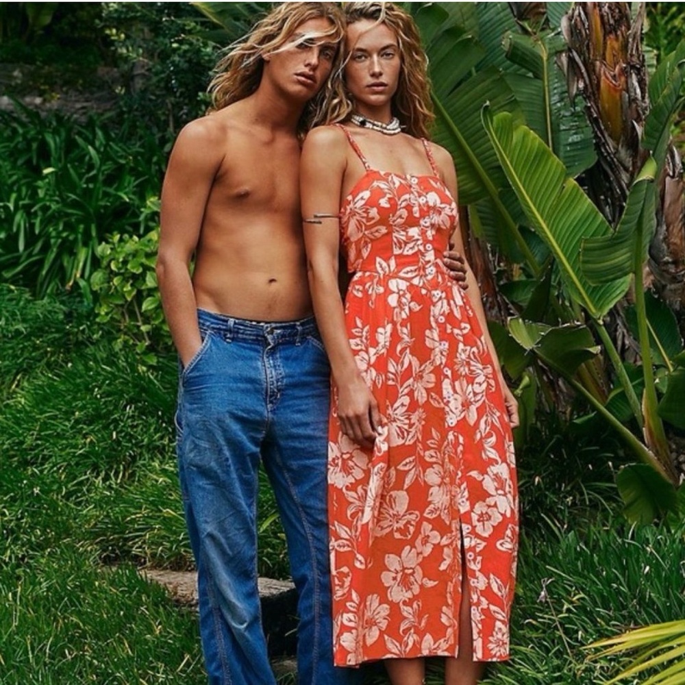 NWT Free People The Perfect Sundress in Pop combo, size XL